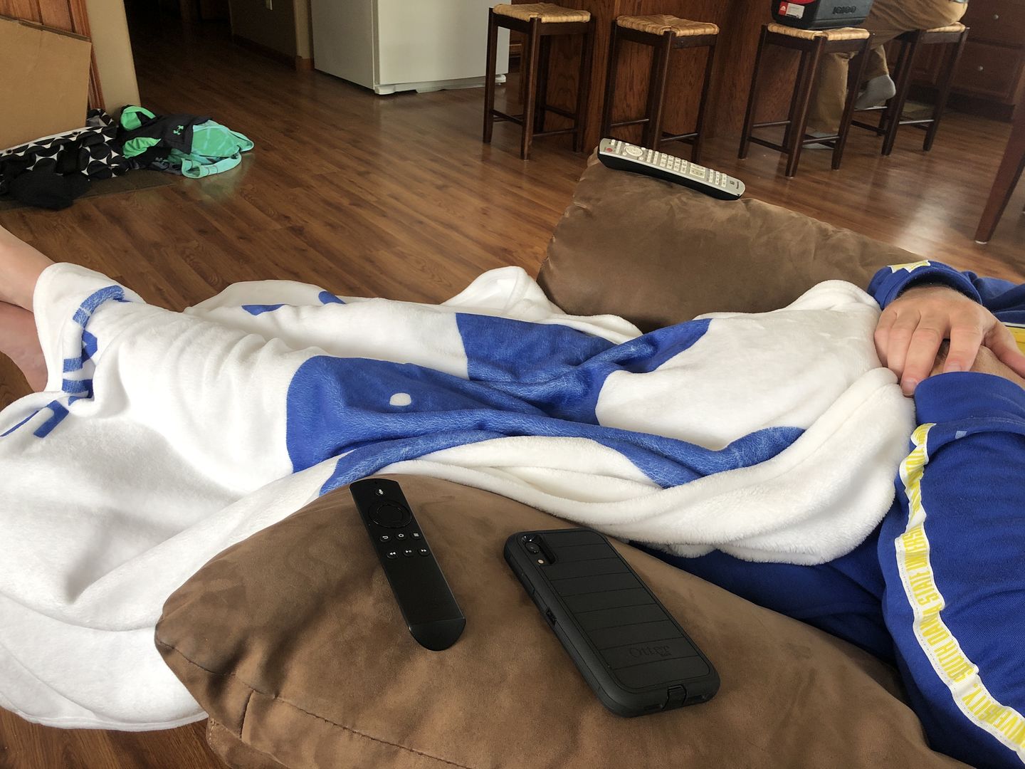Customer photo review of Custom Lake Fleece Blanket