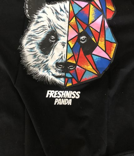 Customer photo review of Meaniss Panda T-Shirt