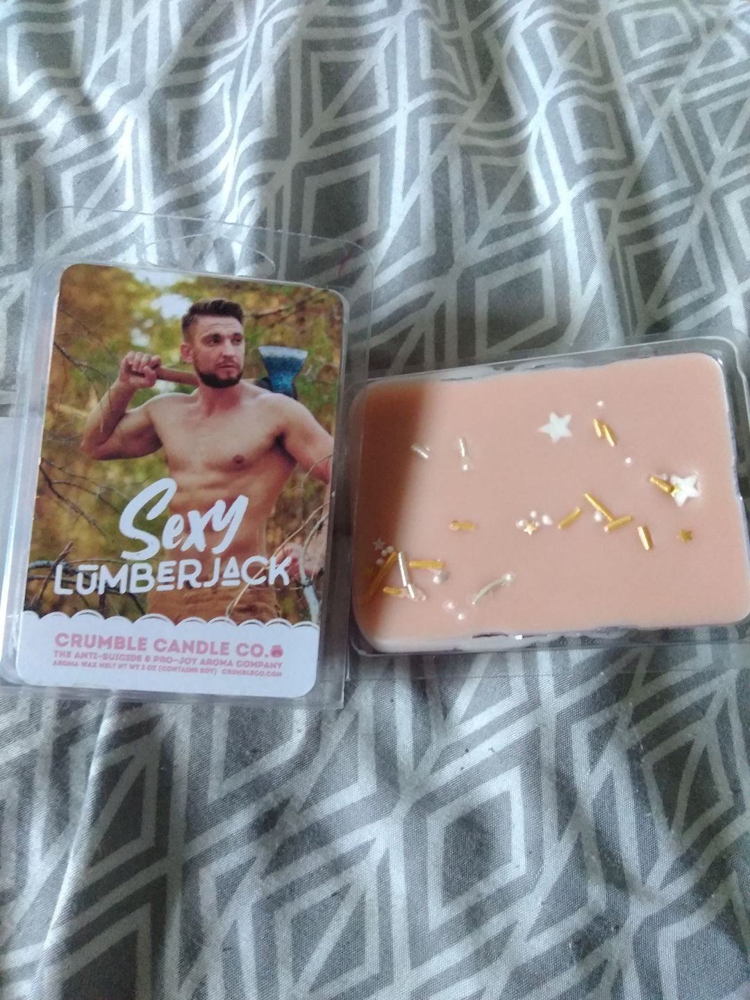 Customer photo review of Sexy Lumberjack Wax Melts