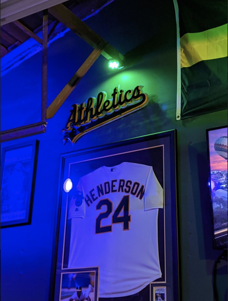 Customer photo review of Oakland A's Script 3D Metal Artwork