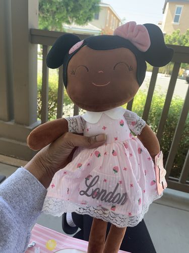 Customer photo review of Personalized Leyadoll (Strawberry) with Gift Bag - 2 Skin Tones