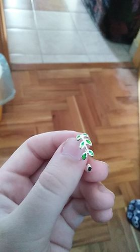 Customer photo review of Blattring (Lebensbaum) - verstellbar aus 925er Sterlingsilber