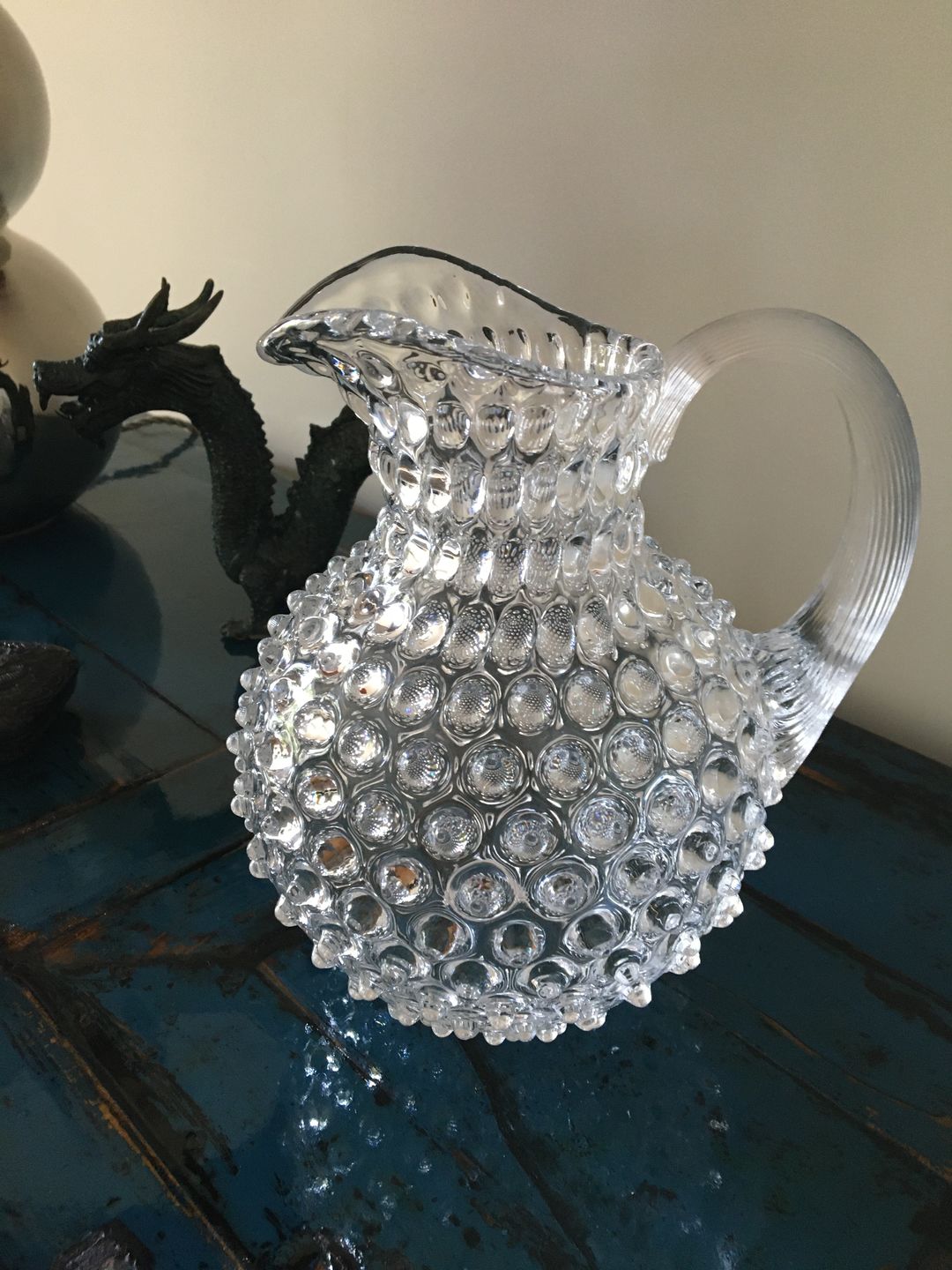 Customer photo review of Crystal Hobnail Jug