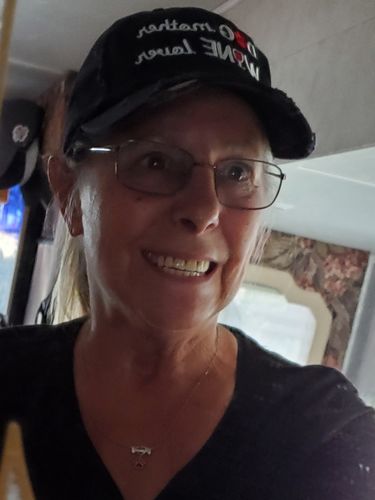 Customer photo review of Dog Mother Wine Lover Distressed Classic Hat