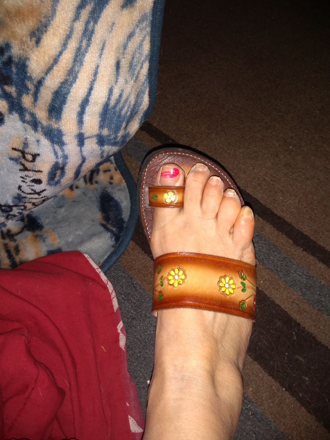 Customer photo review of Boho Flower Power Sandals