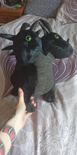 Customer photo review of Peluche Dragon<br> Ailes Noires