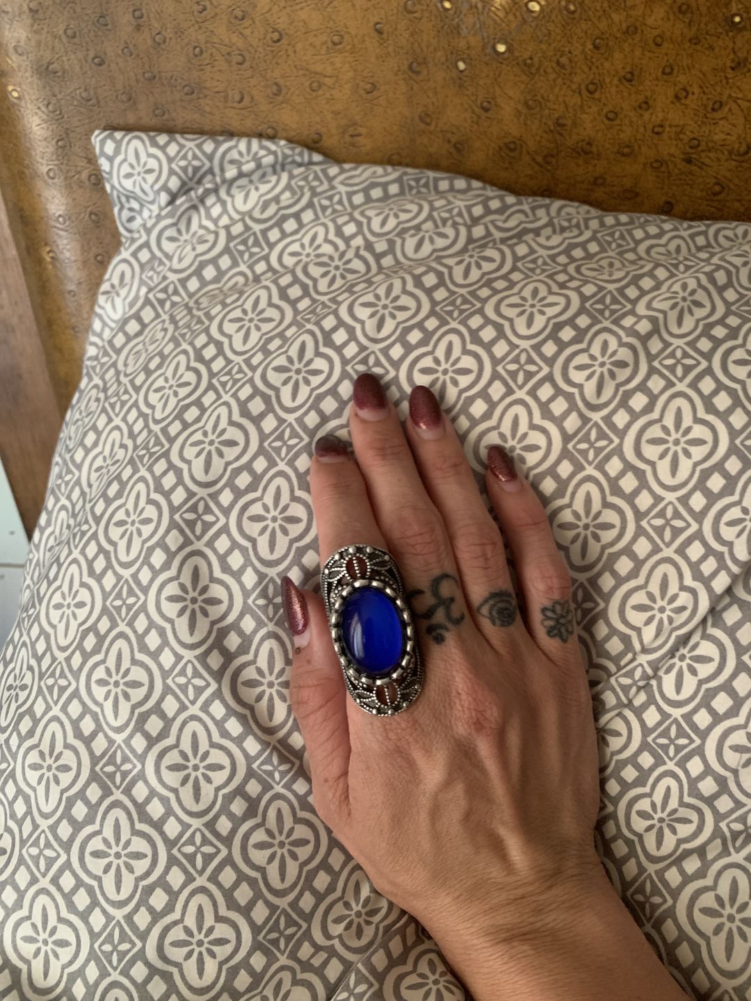 Customer photo review of Empowering New-Age Mood Ring