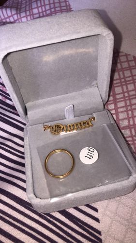 Customer photo review of COLLIER LETTRE ECRITURE ANCIEN ANGLAIS