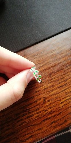 Customer photo review of Blattring (Lebensbaum) - verstellbar aus 925er Sterlingsilber