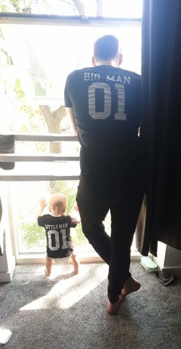 Customer photo review of Big Man/Little Lady Daddy & Daughter Matching Tees (MRK X)