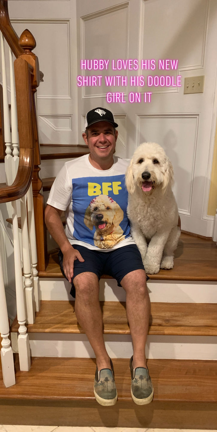 Customer photo review of Custom Pet Art Ladies Crew