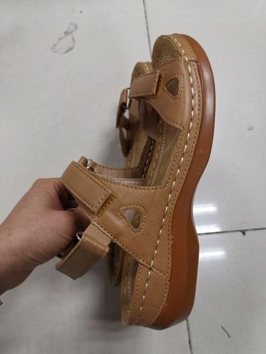 Customer photo review of Dr. Care  - Premium Faux Leather Orthopedic Women Sandals