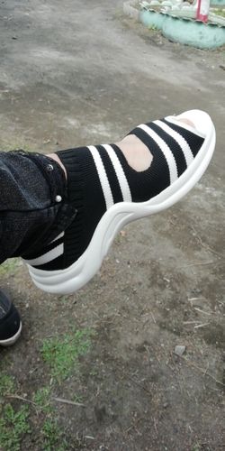 Customer photo review of Casual Breathable Wedge Comfy Open Toe Sandals