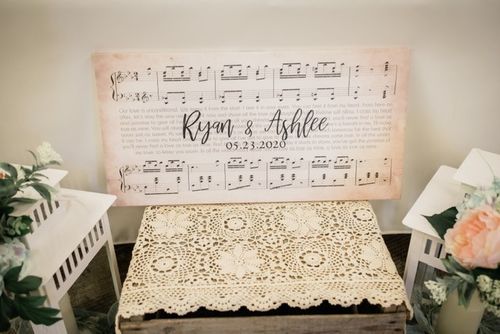 Customer photo review of Custom Couple Music Premium Canvas - Ready to Hang