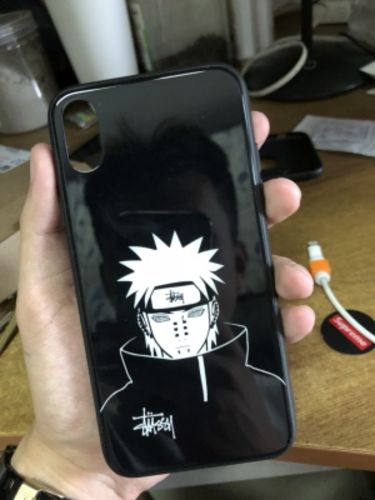 Customer photo review of Stylish Naruto Kakashi Itachi Tempered Glass Phone Case