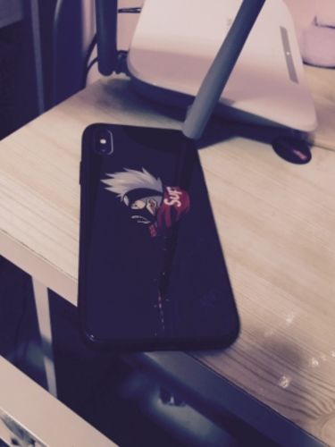 Customer photo review of Stylish Naruto Kakashi Itachi Tempered Glass Phone Case