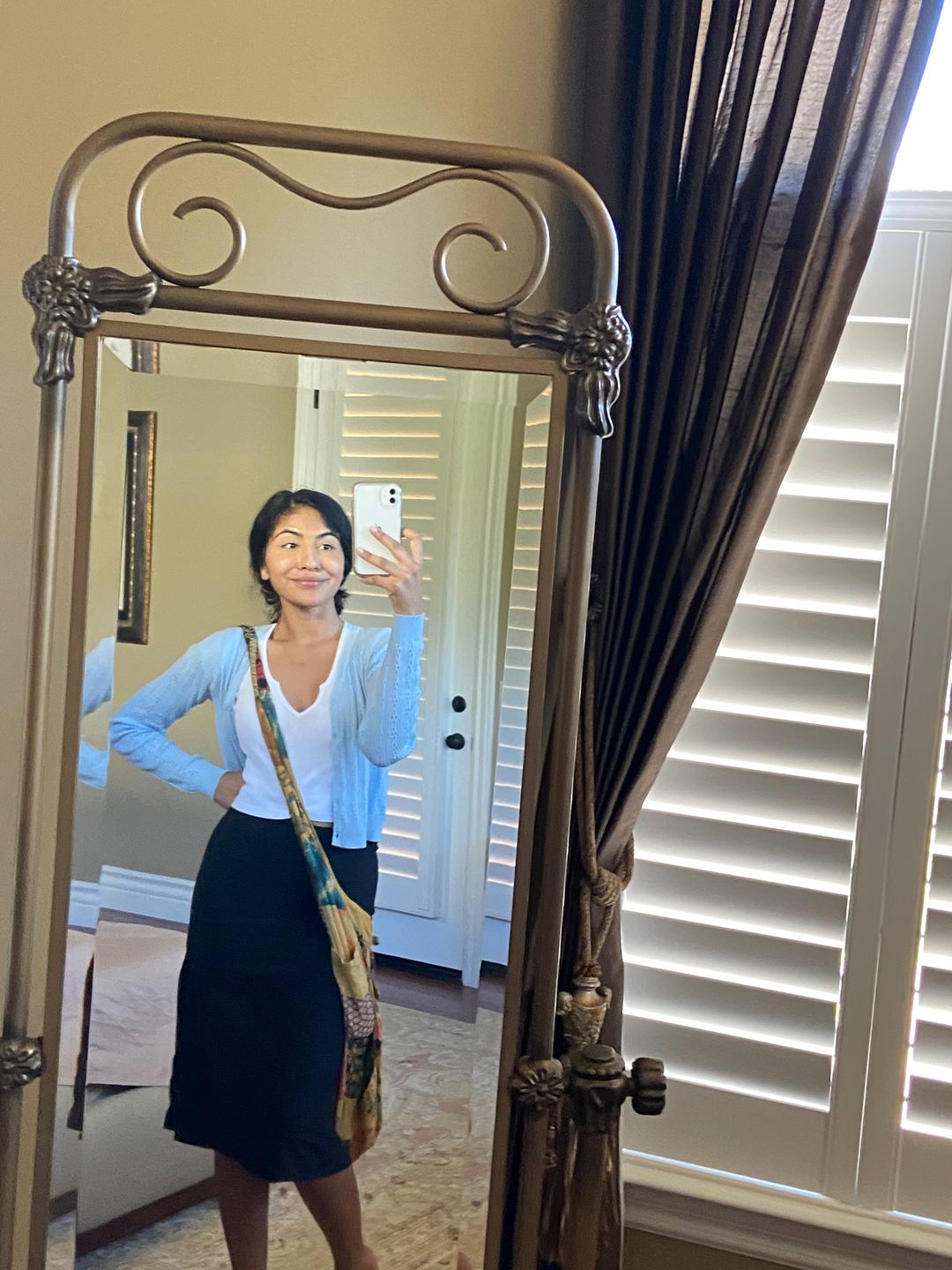 Customer photo review of Flower Child Boho Patchwork Shoulder Bag