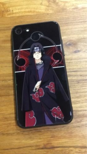 Customer photo review of Stylish Naruto Kakashi Itachi Tempered Glass Phone Case