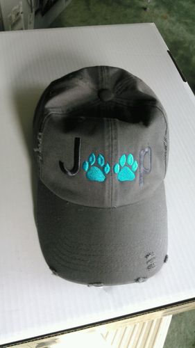 Customer photo review of Jeep Paw Life Distressed Classic Hat (Special Collection)
