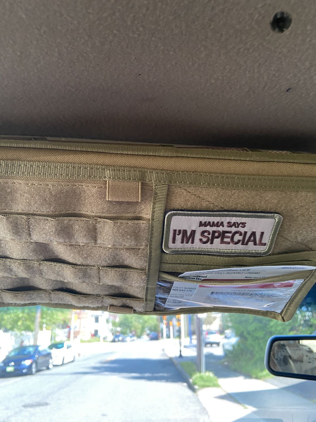 Customer photo review of Tactical MOLLE EDC Visor Panel v2