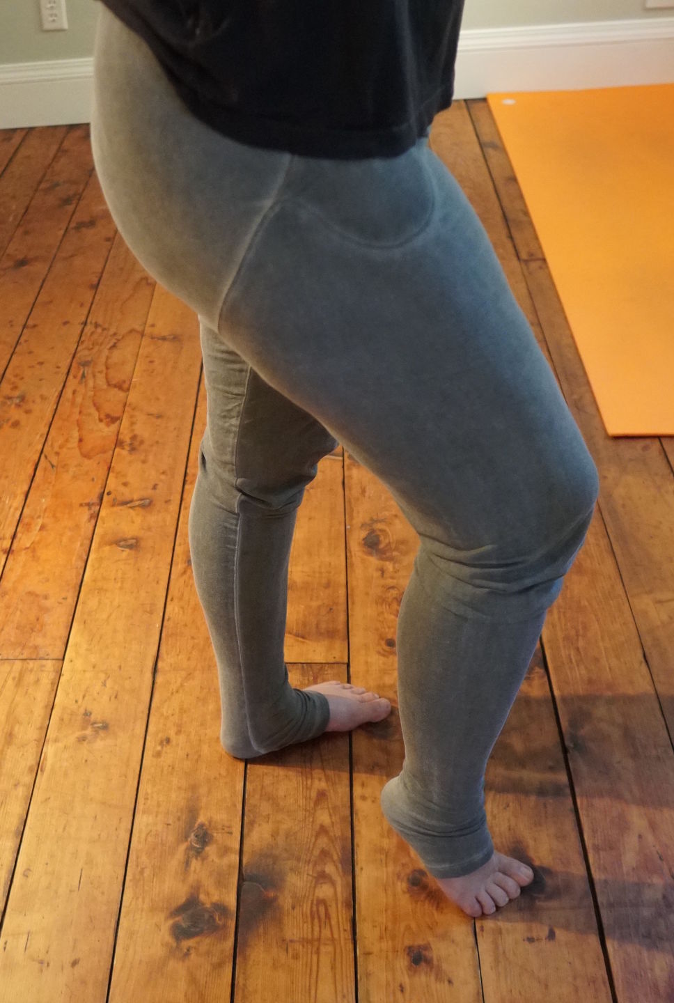 Customer photo review of Stonewash Extra Long Slouchy Pants