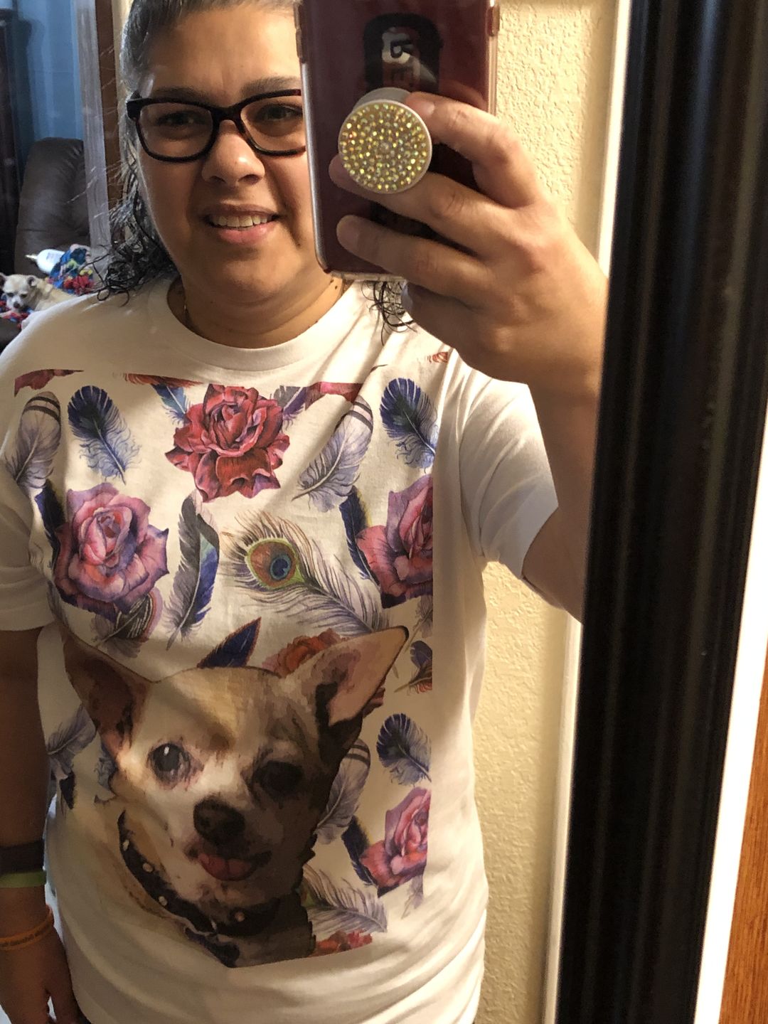 Customer photo review of Custom Pet Art Ladies Crew