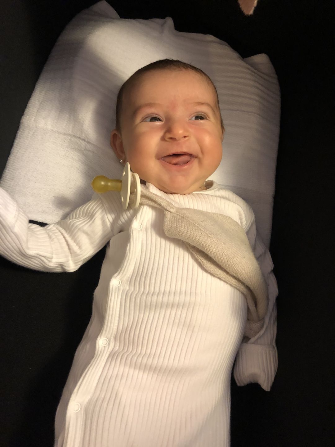 Customer photo review of The Snap Romper - Rosewood Ribbed