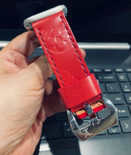 Customer photo review of custom apple watch band