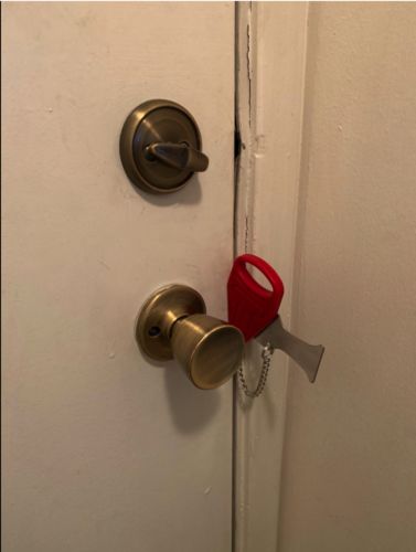 Customer photo review of Security Lock, Portable Door Lock