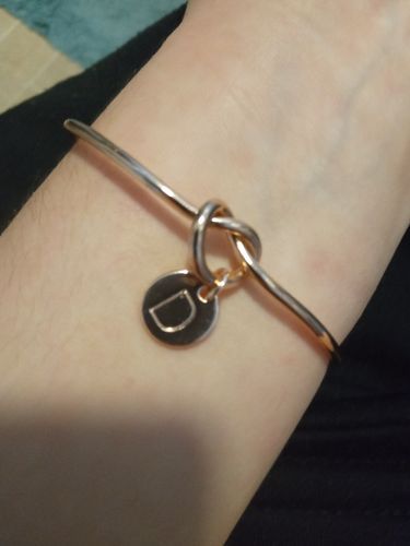 Customer photo review of AC Initial in Knot Bracelet