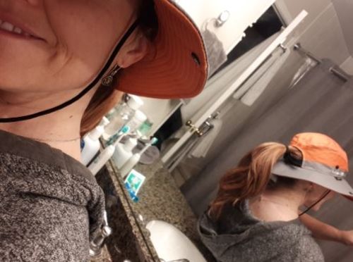 Customer photo review of Pferdeschwanz UV-Sommerhut, -50% + Kostenloser Versand