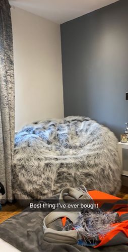 Customer photo review of The Ultimate XXL Adults Children’s Pre-filled Faux Fur Bean Bag