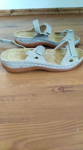 Customer photo review of Dr. Care  - Premium Faux Leather Orthopedic Women Sandals