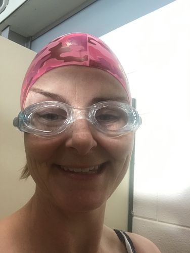 Customer photo review of KAIMAN LADIES CLEAR LENS AQUA BUCKLES