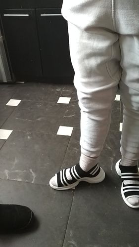 Customer photo review of Casual Breathable Wedge Comfy Open Toe Sandals