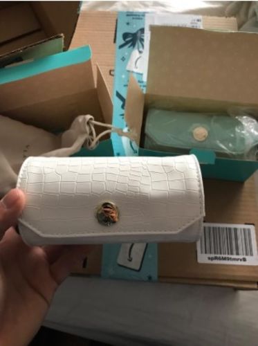 Customer photo review of Pastel Jewelry Bag Organizer