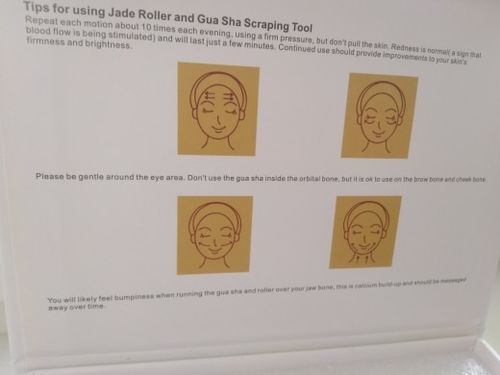 Customer photo review of Jade Face Roller - Smoother Skin Today