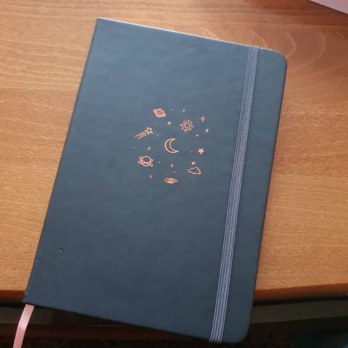 Customer photo review of Tsuki 'Night time' Limited Edition Bullet Journal ☾