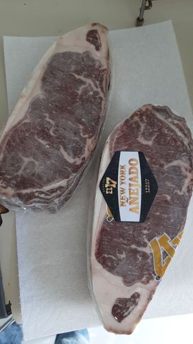 Customer photo review of New York Steak Prime Dry Aged