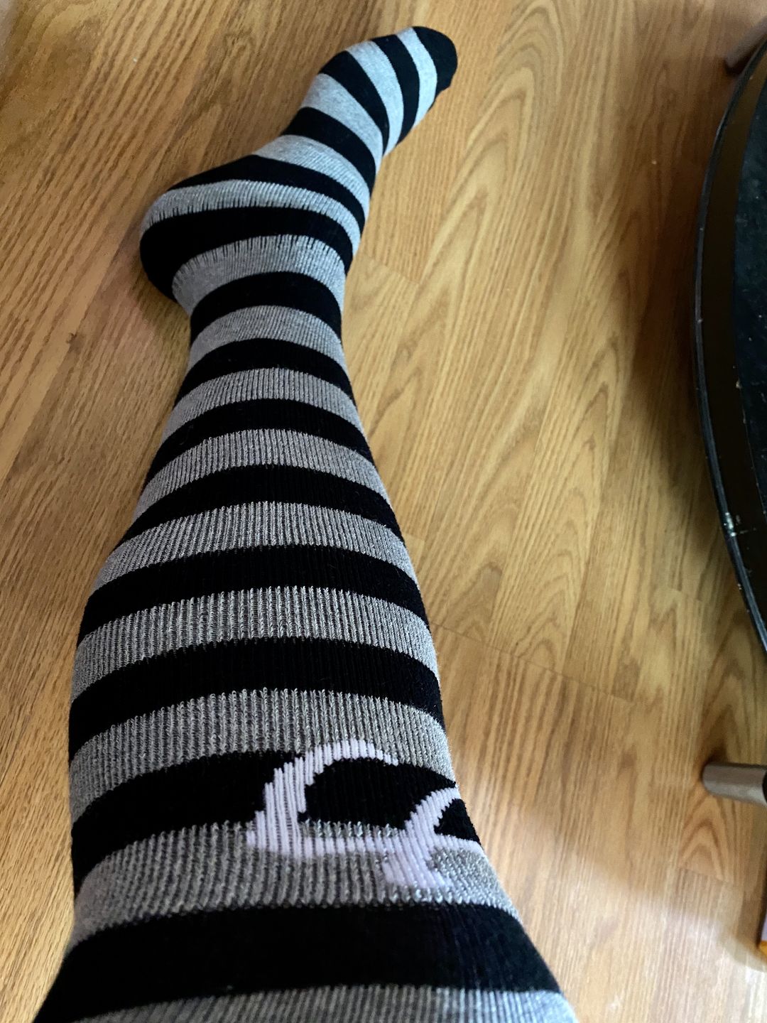 Customer photo review of Strength Shop Deadlift Socks - Black/Grey