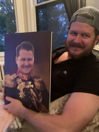 Customer photo review of The Veteran - Custom Canvas