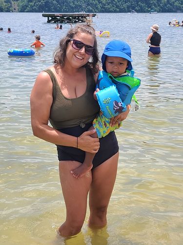 Customer photo review of Traveler Top | Olive Rib Knit