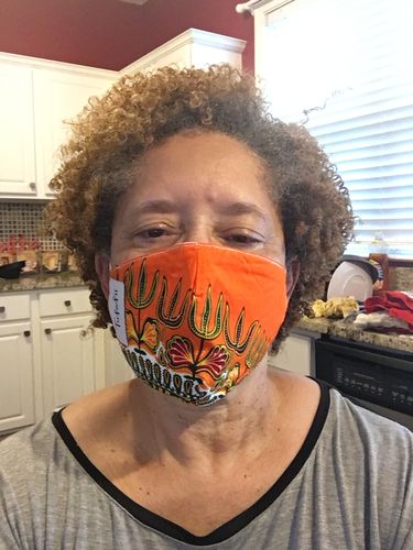 Customer photo review of ADULT REUSABLE FACE MASK WITH COMPLEMENTARY FILTER