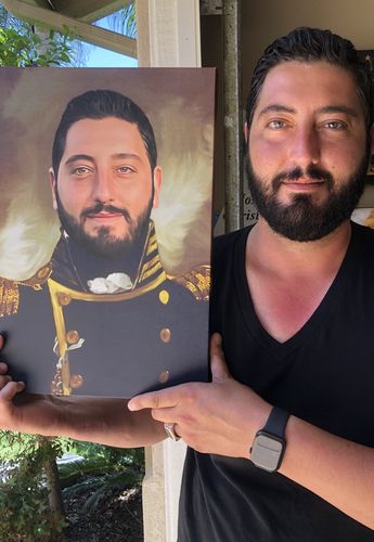 Customer photo review of The Admiral - Custom Canvas