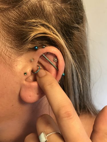 Customer photo review of Opal Hinged Ring