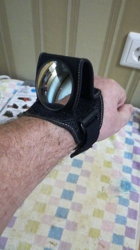 Customer photo review of Unyik™ Cycling Wrist Rear View Mirror
