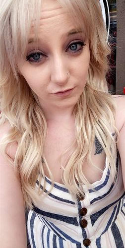 Customer photo review of Micro Beads Loop Ring Extensions Remy Human Hair Platinum Blonde(#60)