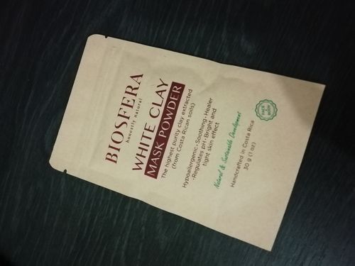 Customer photo review of White Clay Mask Powder