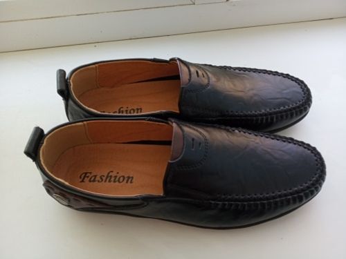 Customer photo review of Genuine Leather Driving Moccasins