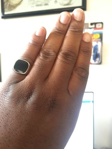 Customer photo review of BLACK TOP SQUARE RING
